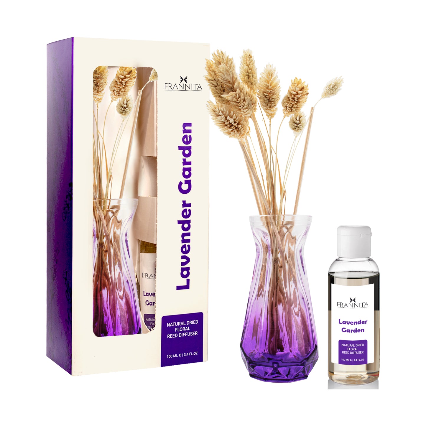 Frannita Raumduft mit Vase Lavender Garden
