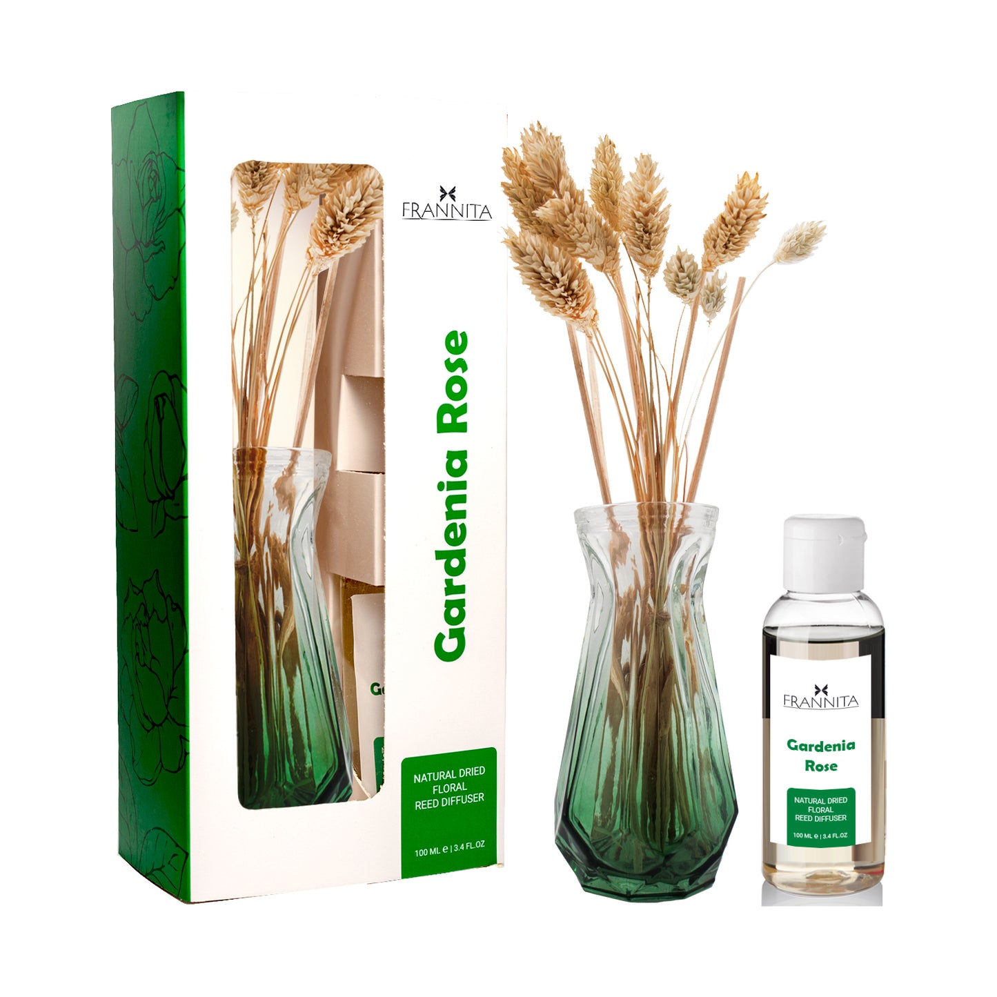 Frannita Diffuser mit Vase – Stilvoller Duftgenuss für dein Zuhause